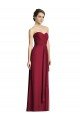 Long Strapless Chiffon Bridesmaid Dress with Side Slit