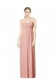 Long Chiffon Sweetheart Bridesmaid Dress with Twist Bodice