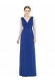 Low Square Back Sleeveless Shirred Skirt Bridesmaid Dress
