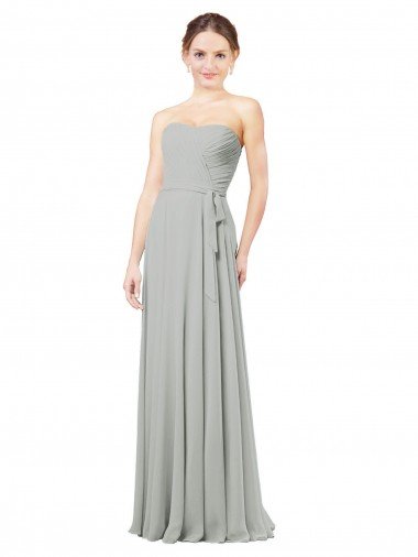 Cheap Delicately Draped Chiffon Bridesmaid Dress