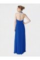 Long Full Length Chiffon Halter Bridesmaid Dress