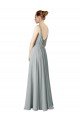 Figure Flattering Chiffon Bridesmaid Dress with Beaded Detail