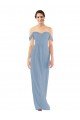 Sweetheart Neckline Chiffon Off-the-Shoulder Bridesmaid Dress