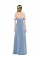 Sweetheart Neckline Chiffon Off-the-Shoulder Bridesmaid Dress