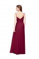 Wrapped Sweetheart Neckline Long Chiffon Bridesmaid Dress 