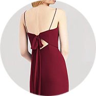 Cheap Tie Back Bridesmaid Dresses